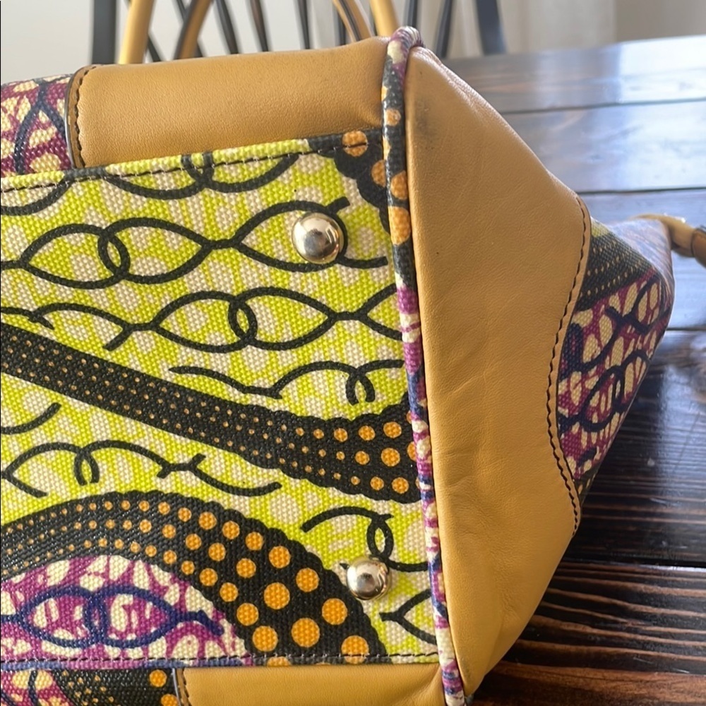 J McLaughlin Multicolored Abstract Structured Vin… - image 5